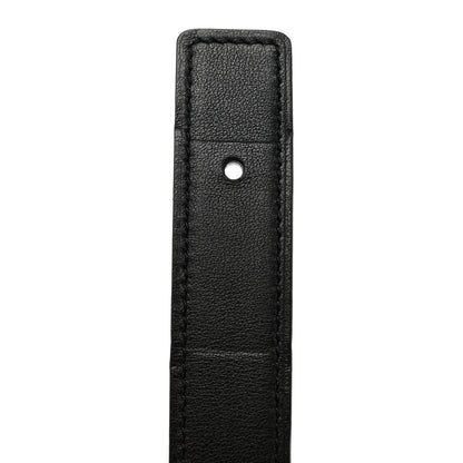 Hermes Swift Epsom 24mm Mini Constance H Belt 85/34 Black Etoupe 6 of 9