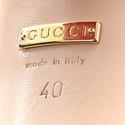 Gucci Calfskin Suede Interlocking G Chain Platform Sandals 40 New Cherry Red Wild Rose 7 of 8