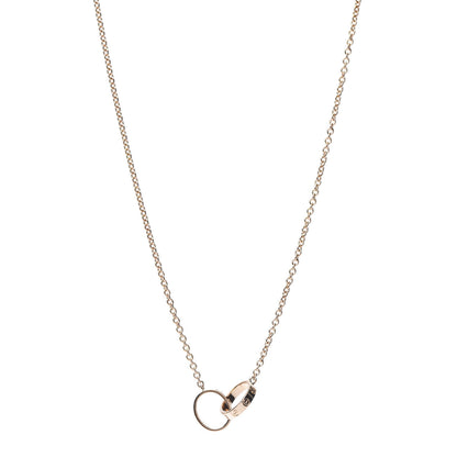 Cartier 18K Pink Gold Interlocking LOVE Necklace 1 of 6