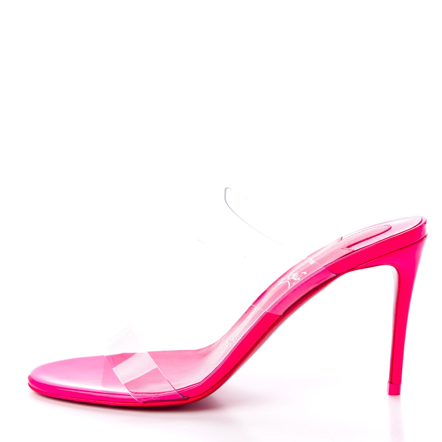 Patent PVC Just Nothing 85 Slide Sandals 36 Magnifique