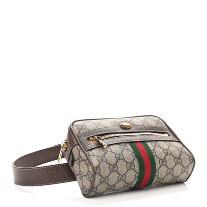 Gucci GG Supreme Monogram Web Small Ophidia Belt Bag 85 34 Dark Brown 4 of 10