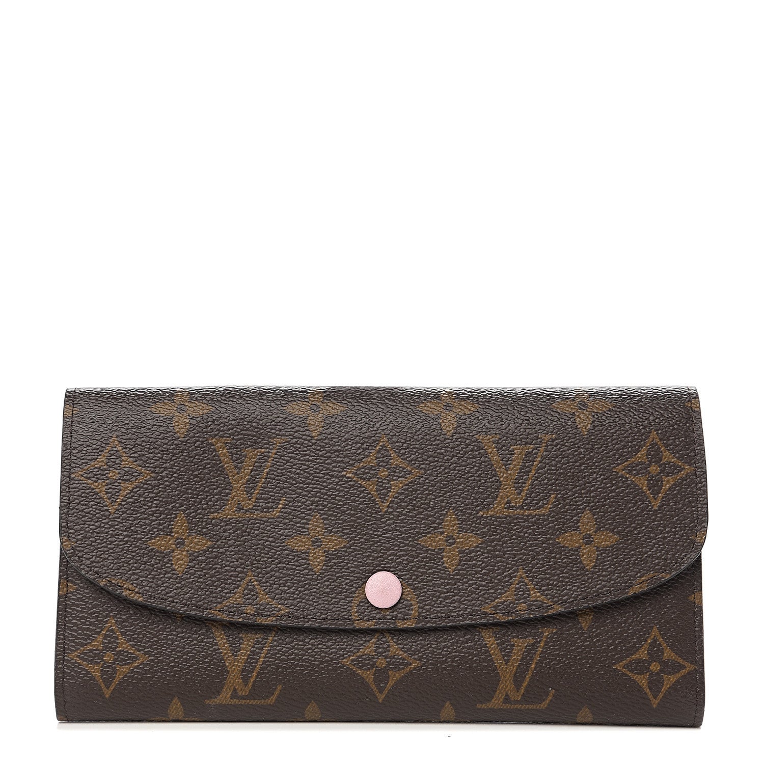 Louis Vuitton Monogram Emilie Wallet Rose Ballerine 1 of 5