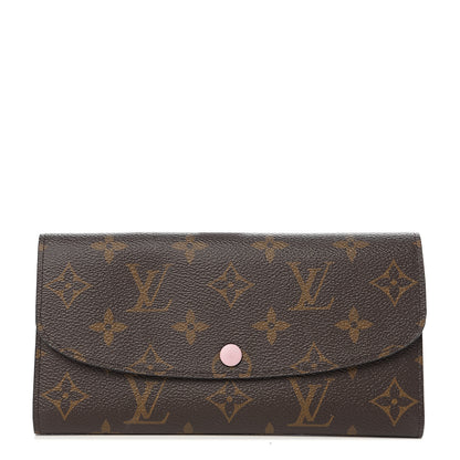 Louis Vuitton Monogram Emilie Wallet Rose Ballerine 1 of 5