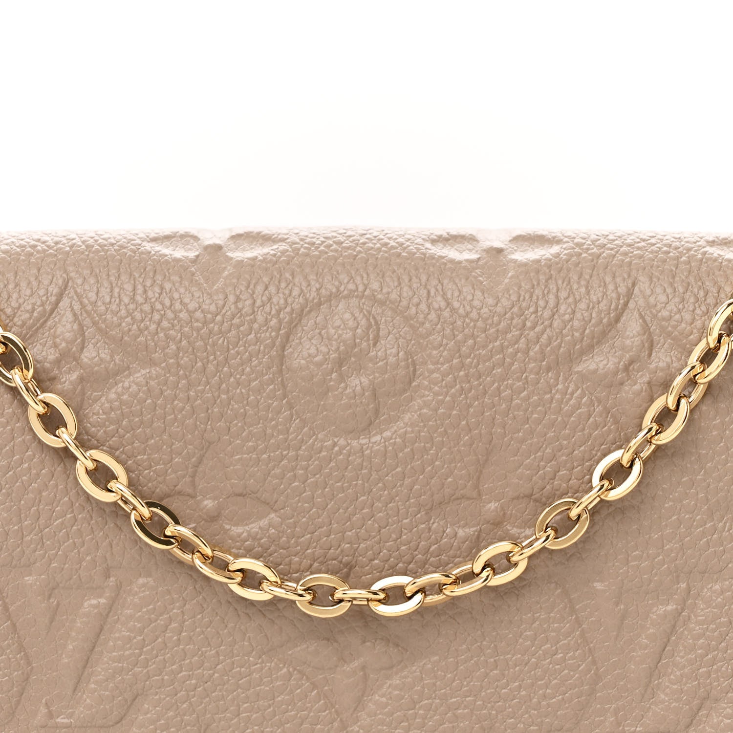 Louis Vuitton Empreinte Pochette Felicie Chain Wallet Tourterelle 10 of 13