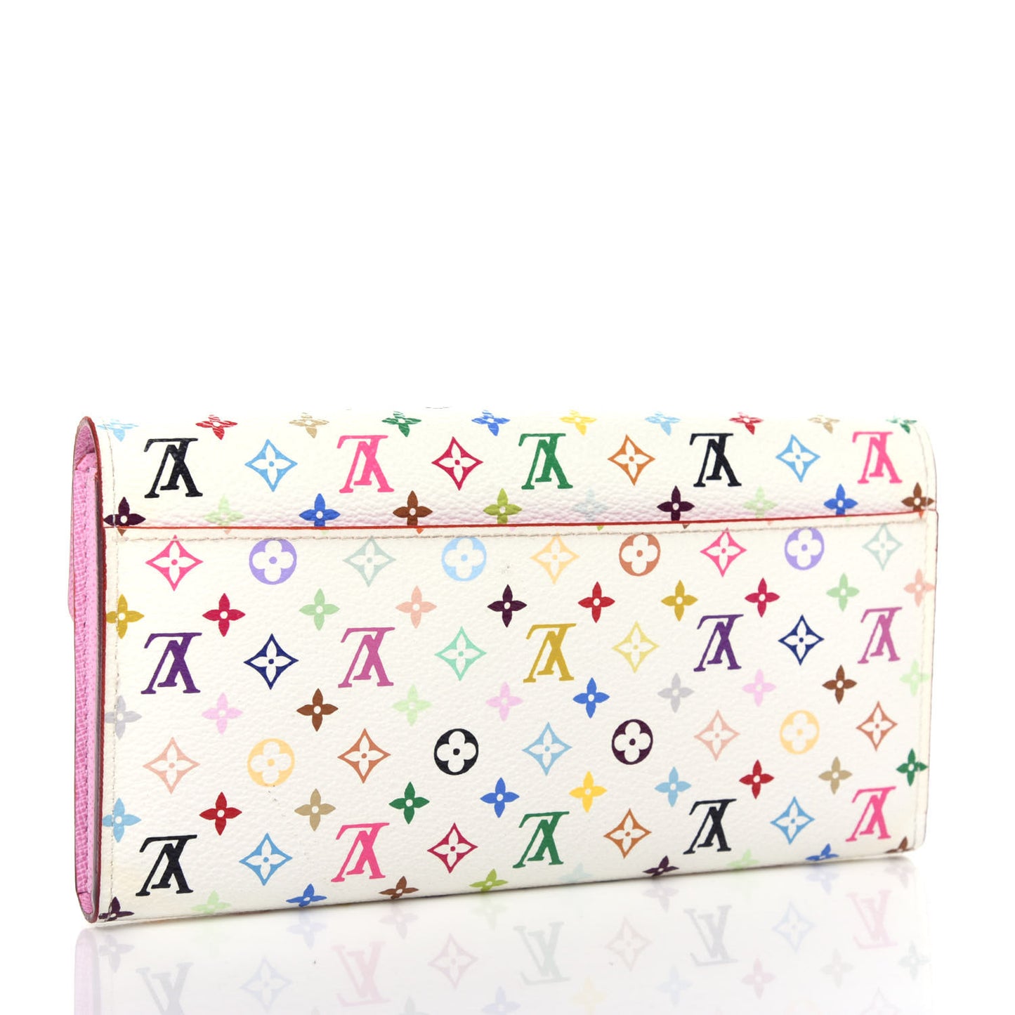 Monogram Multicolor Sarah Wallet NM White Litchi