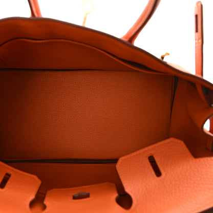 Hermes Togo Birkin 25 Orange 6 of 11