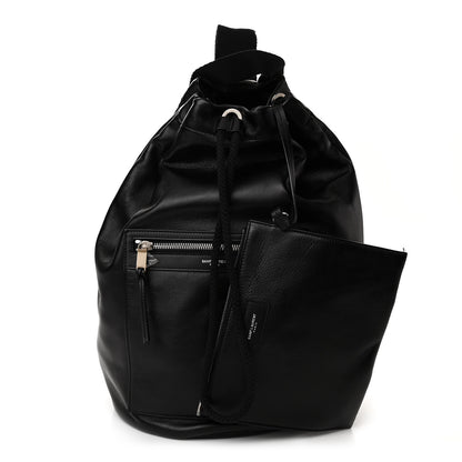 Saint Laurent Smooth Calfskin City Sailor Drawstring Backpack Black 1 of 11
