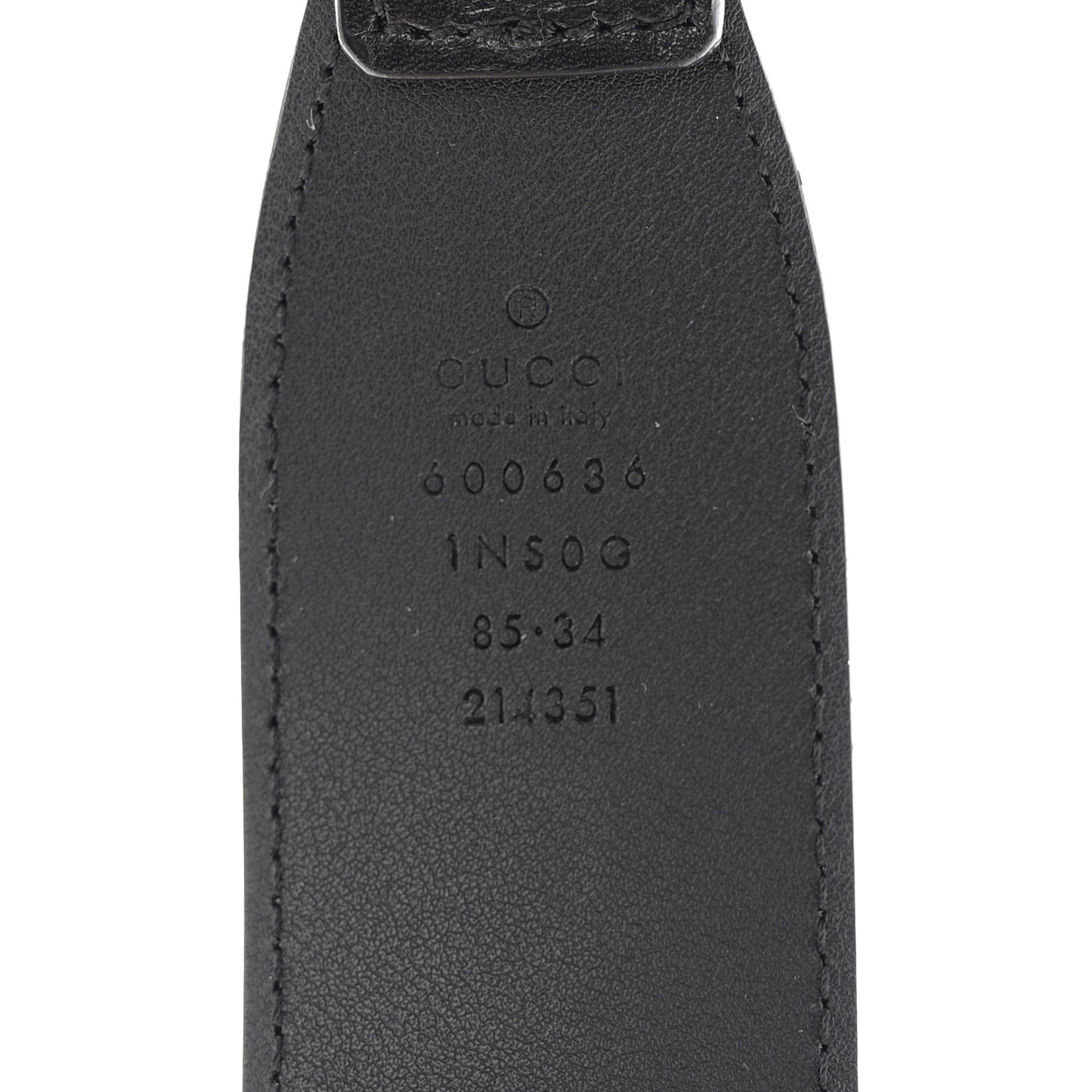 Efesto Leather Horsebit 25mm Belt 85 34 Black