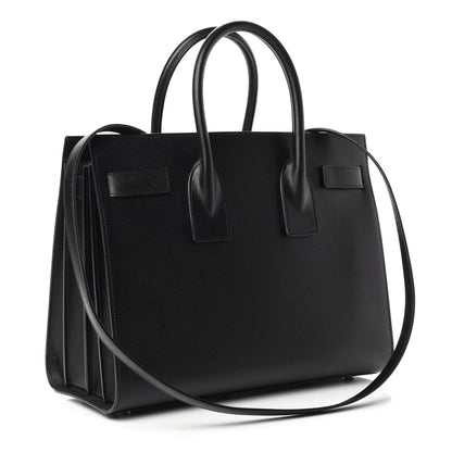 Saint Laurent Grained Calfskin Small Sac De Jour Black 3 of 10