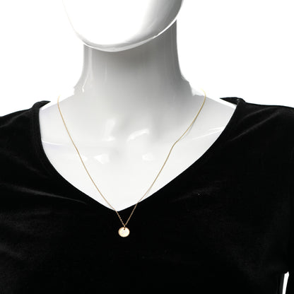 David Yurman 18K Yellow Gold Diamond Initial P Charm Necklace 2 of 5