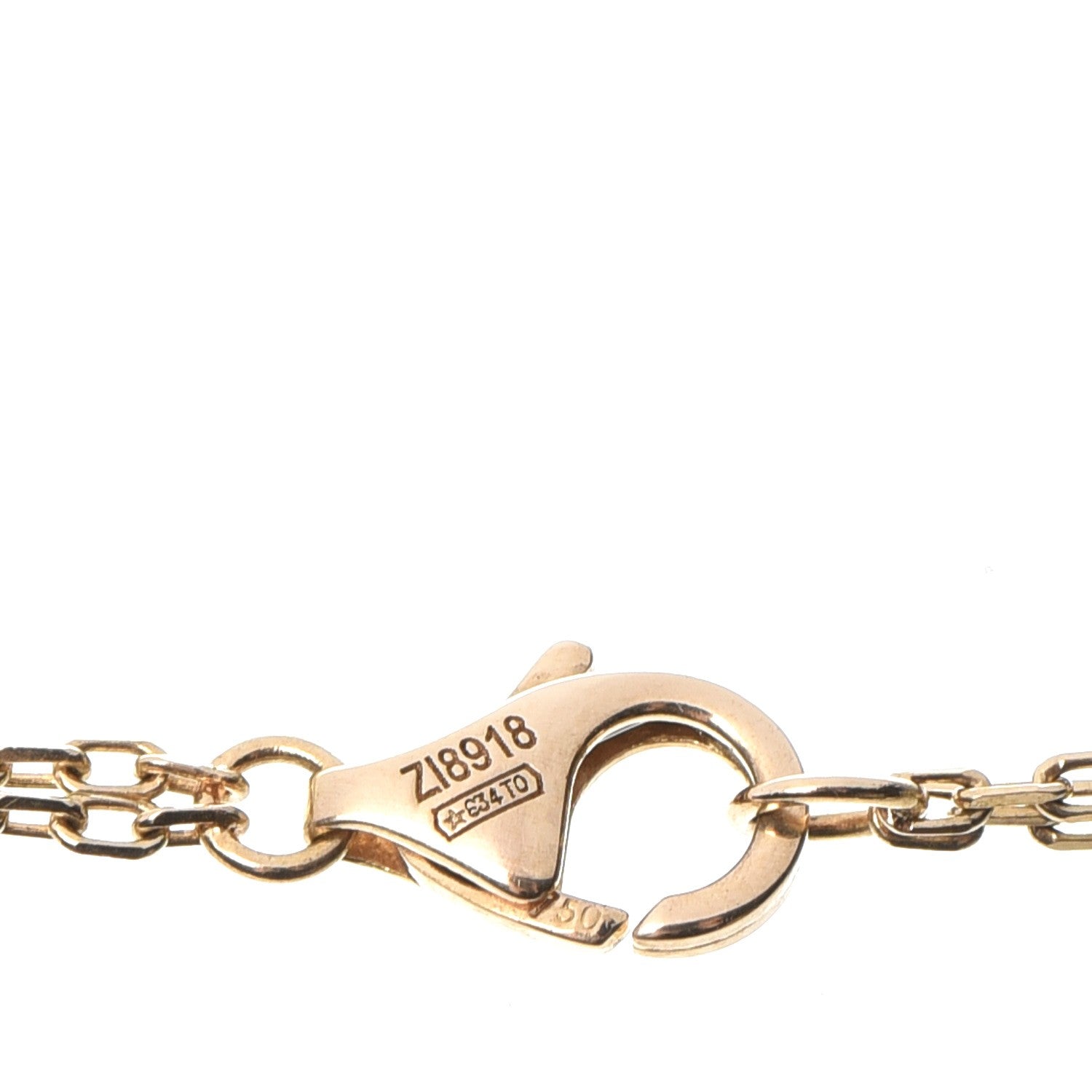 Cartier 18K Yellow Gold 2 Diamond LOVE Necklace 7 of 8