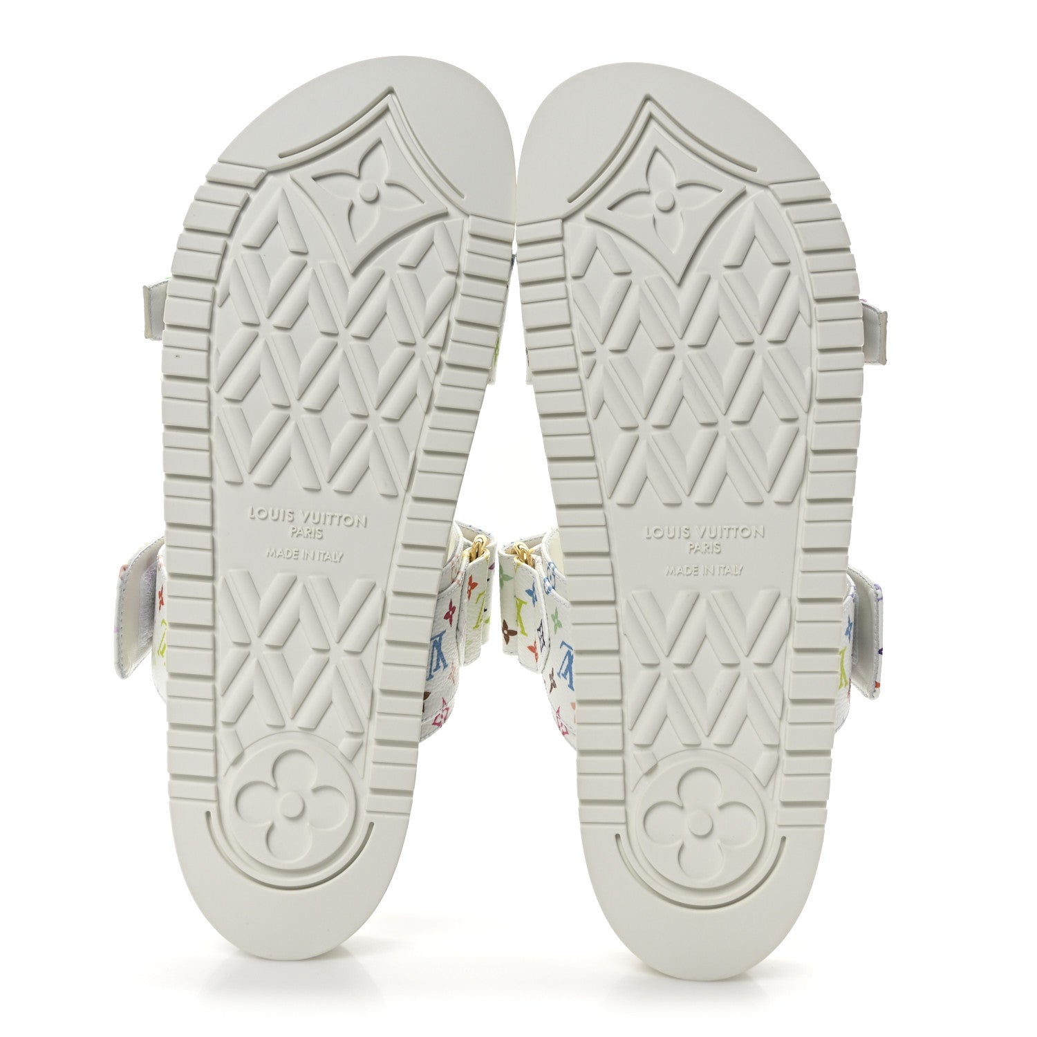 Louis Vuitton LV X TM Monogram Multicolor Bom Dia Comfort Mule Sandals 39.5 White 6 of 9