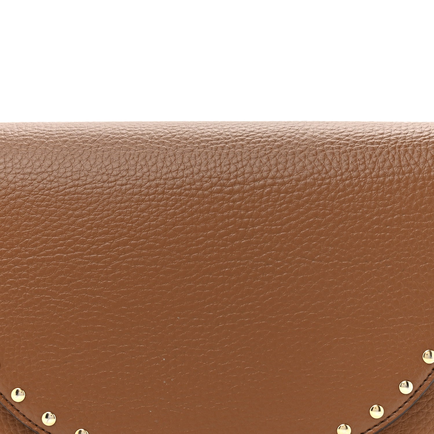 Stella McCartney Eco Grainy Alter Mat Studded Frayme Flap Shoulder Bag Pecan 6 of 11