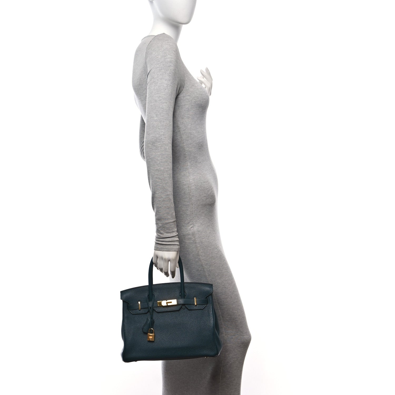 Hermes Togo Birkin 30 Vert Cypress 2 of 12