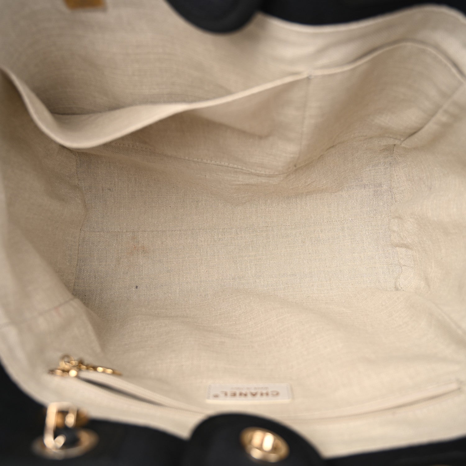 Chanel Mixed Fibers Small Deauville Tote Blue 6 of 11