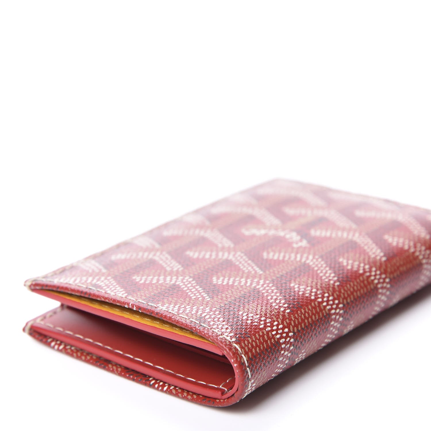 Goyard Goyardine Saint Pierre Card Holder Red 7 of 8
