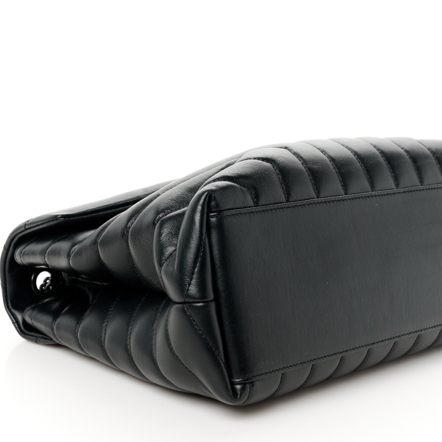 Saint Laurent Calfskin Y Quilted Monogram Monochrome Medium Loulou Chain Satchel Black 10 of 11
