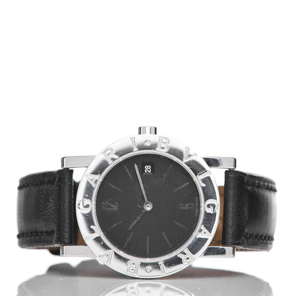 Bulgari Stainless Steel Calfskin 26mm Quartz Watch Black 3 of 10