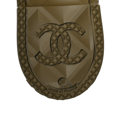 Chanel Caoutchouk CC High Boots 35 Dark Beige 8 of 8