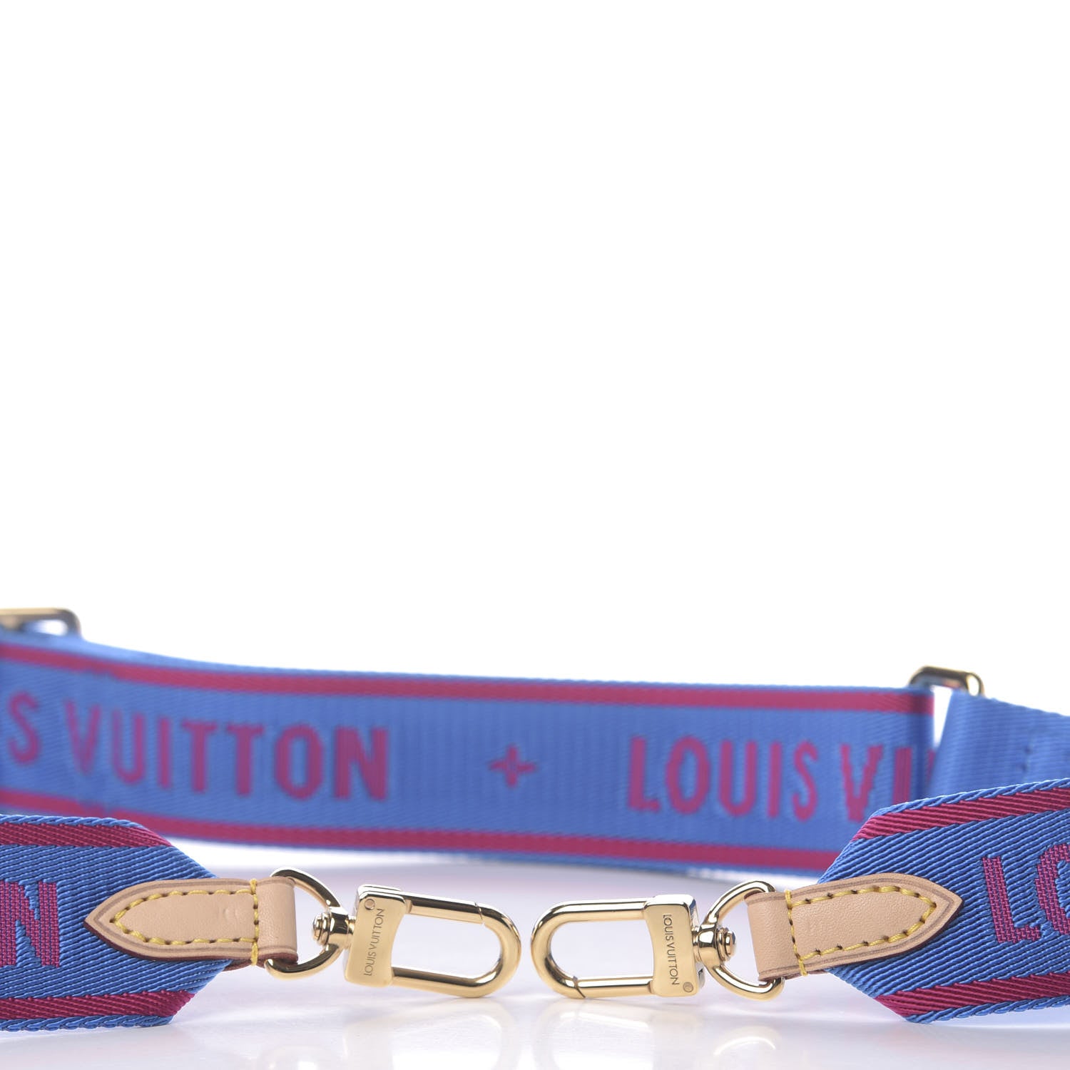 Louis Vuitton Nylon Bandouliere Shoulder Strap Blue Magenta 3 of 4