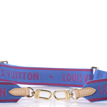 Louis Vuitton Nylon Bandouliere Shoulder Strap Blue Magenta 3 of 4