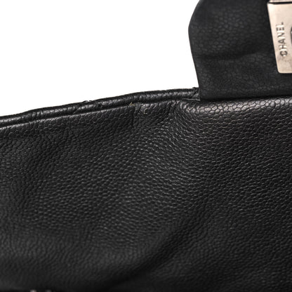 Chanel Washed Caviar Quilted Maxi Single Flap Black 13 of 13