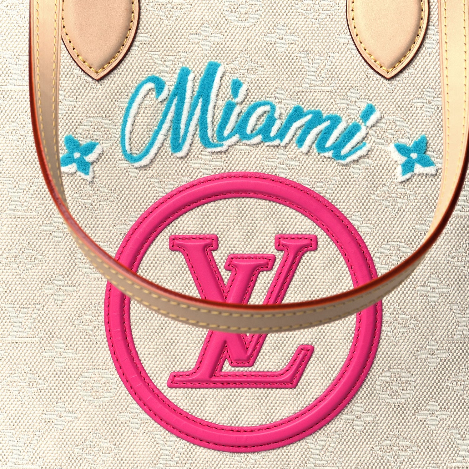 Louis Vuitton Jacquard Monogram Miami Onthego GM 7 of 9