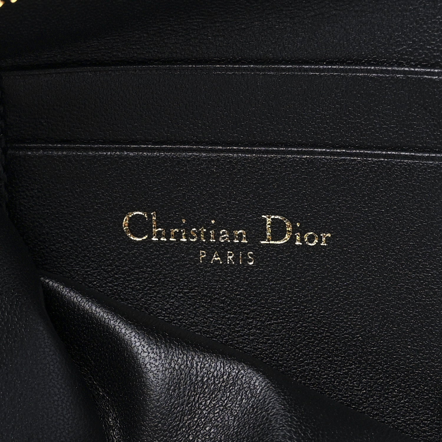 Christian Dior Supple Calfskin Cannage Caro Multifunctional Pouch Black 8 of 15