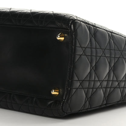 Christian Dior Lambskin Cannage Large Lady Dior Black 9 of 9