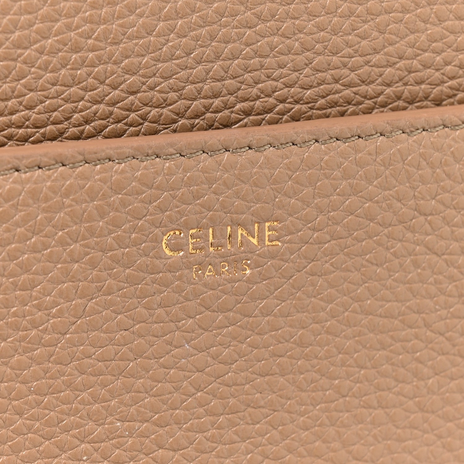 Celine Grained Calfskin Small 16 Top Handle Bag Beige 5 of 12