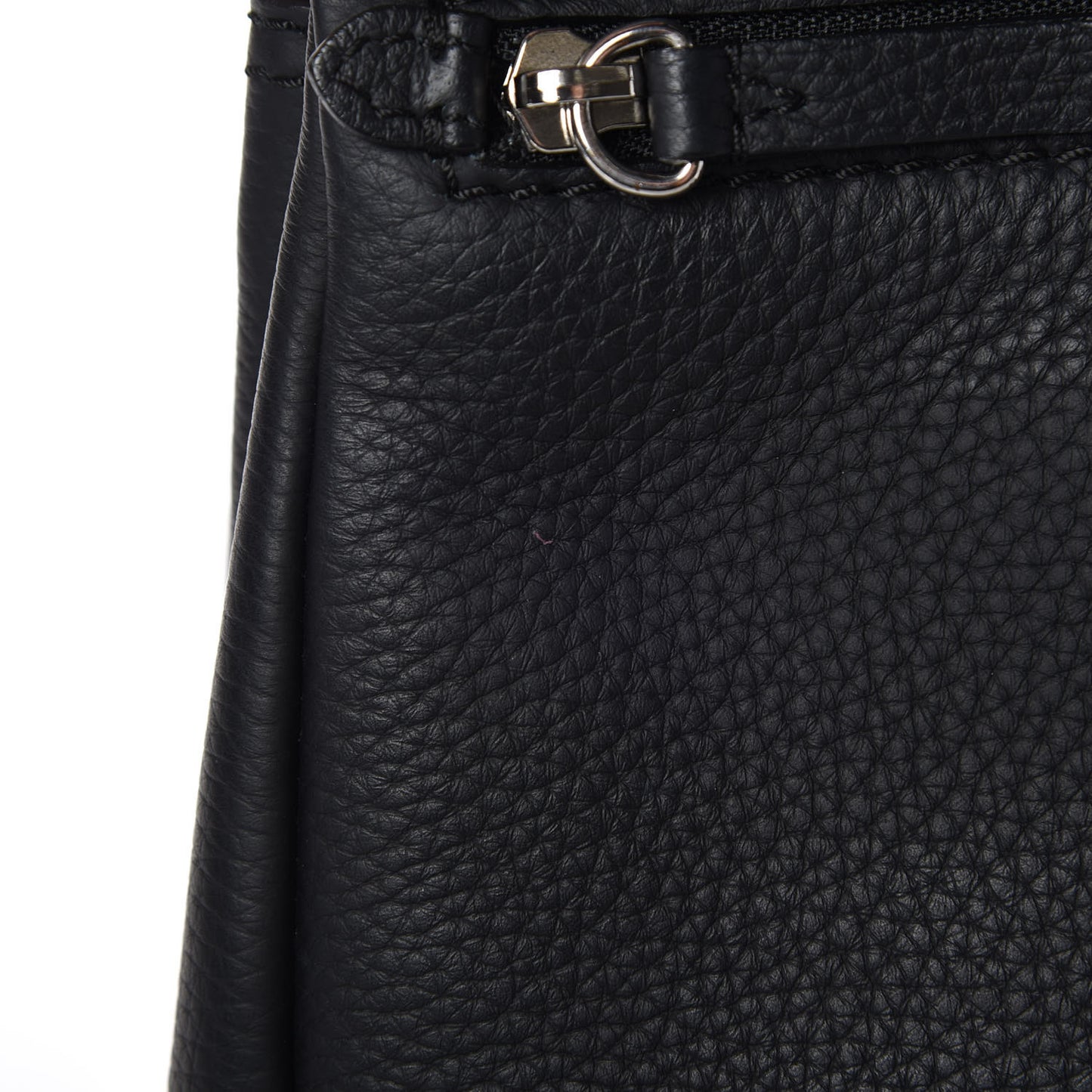 Soft Grain Calfskin Baby Bridle Saddle Bag Black