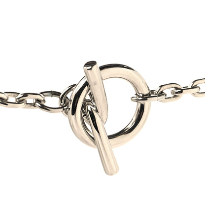Hermes Vulcanium Chaine d'Ancre Necklace Silver Brun 4 of 6