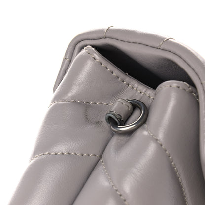 Saint Laurent Calfskin Y Quilted Monogram Toy Loulou Satchel Granite 13 of 13