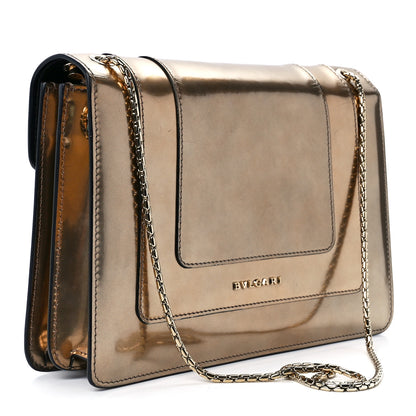Bulgari Metallic Calfskin Serpenti Forever Crossbody Bag Bronze 4 of 13