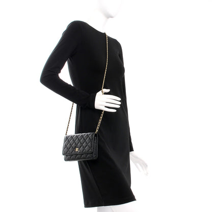 Chanel Caviar Quilted Wallet On Chain WOC Black 2 of 10