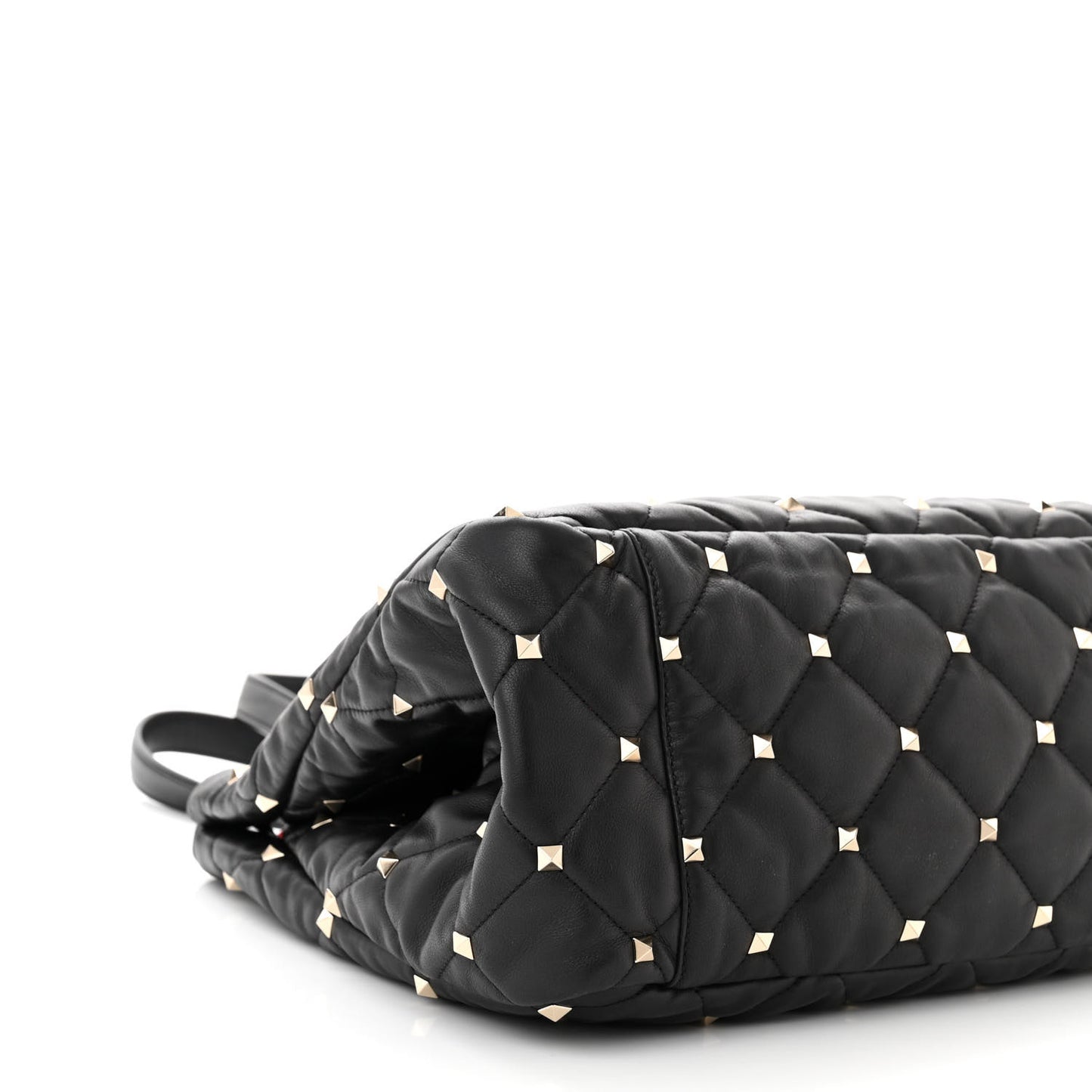 Nappa Quilted Boomstud Tote Black