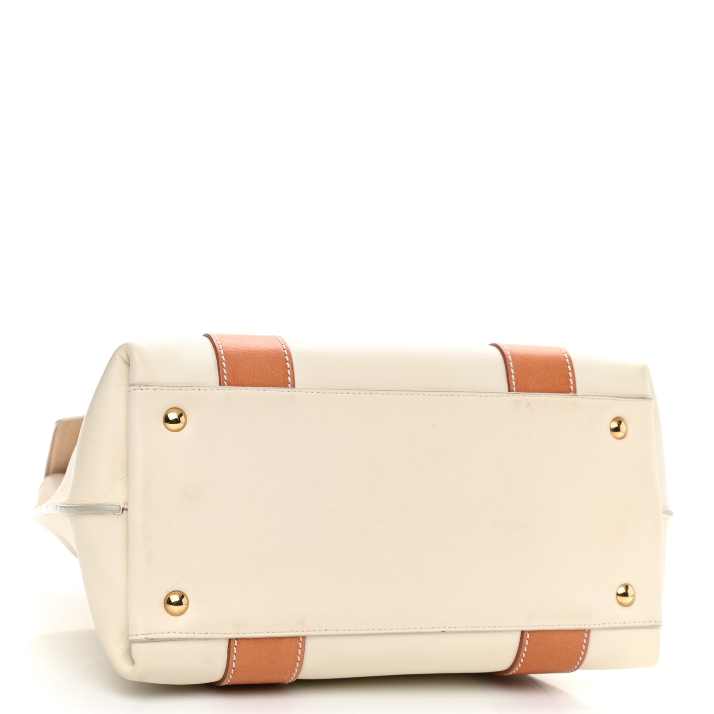 Calfskin Small Sookie Satchel White Tan