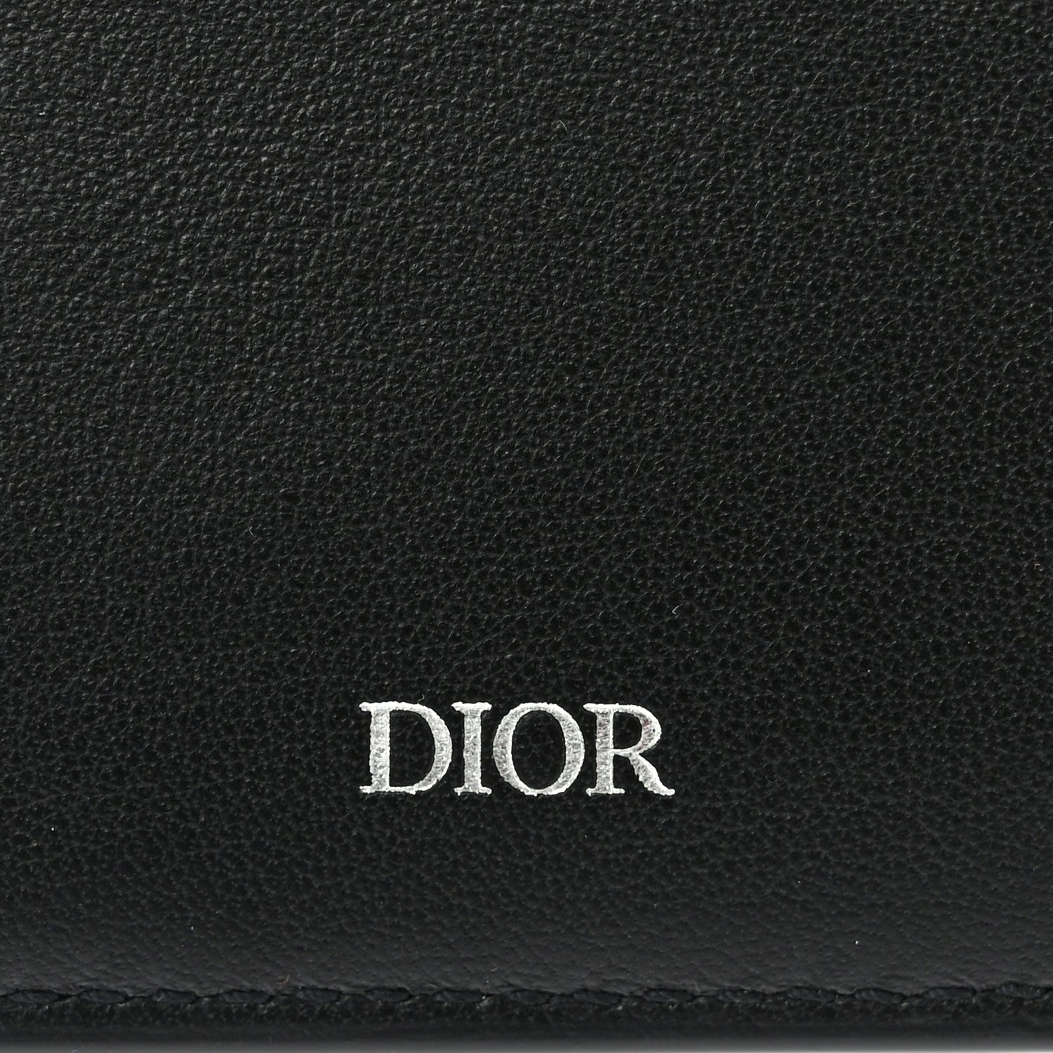 Christian Dior Calfskin Perforated Oblique Bi-Fold Do Galaxy Wallet Black 7 of 10