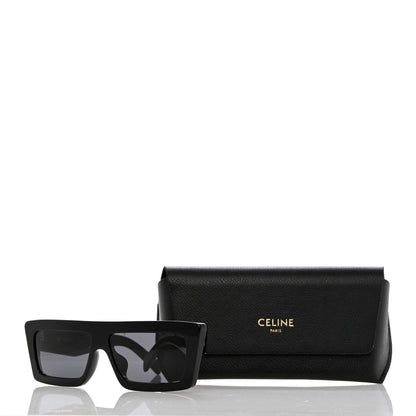 Celine Acetate Monochroms 02 Square Sunglasses CL40214U Black 7 of 7