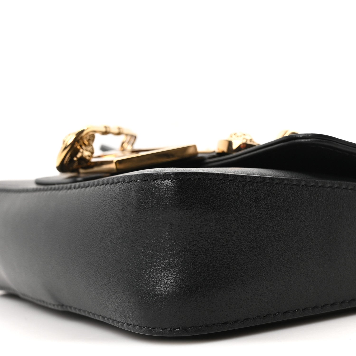 Fendi X VERSACE Vitello Seta Fendace Mini Brooch Baguette Black 9 of 9
