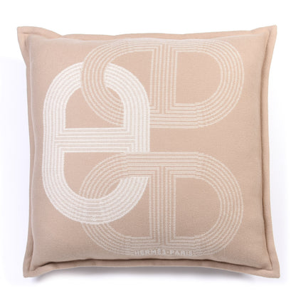 Hermes Merino Wool Circuit 24 Pillow Ecru 1 of 3