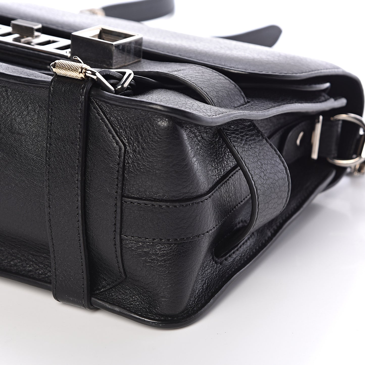 Calfskin PS11 Classic Shoulder Bag Black