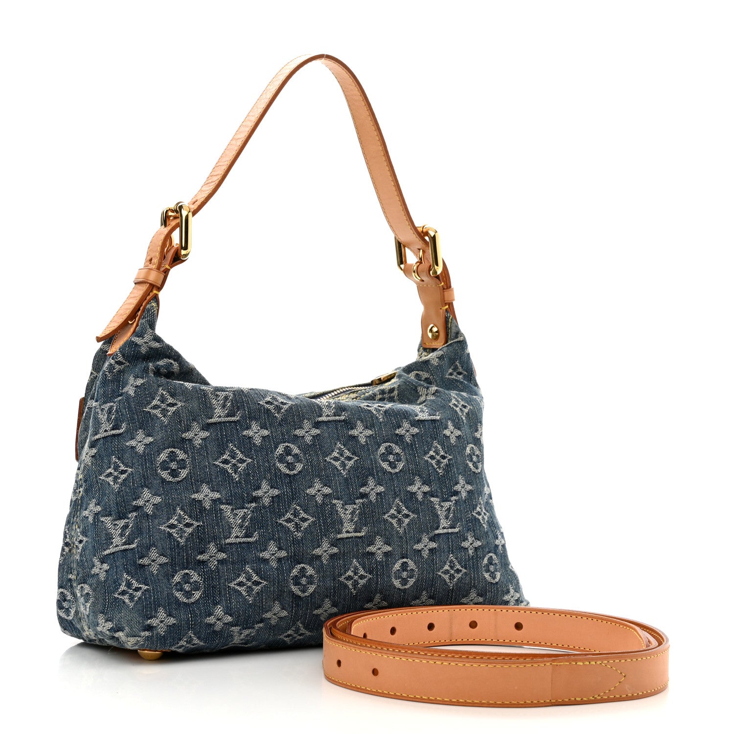 Louis Vuitton Monogram Denim Baggy PM Blue 4 of 11