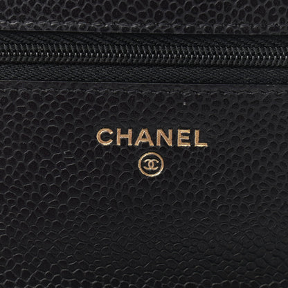 Chanel Caviar Quilted Wallet On Chain WOC Black 6 of 11