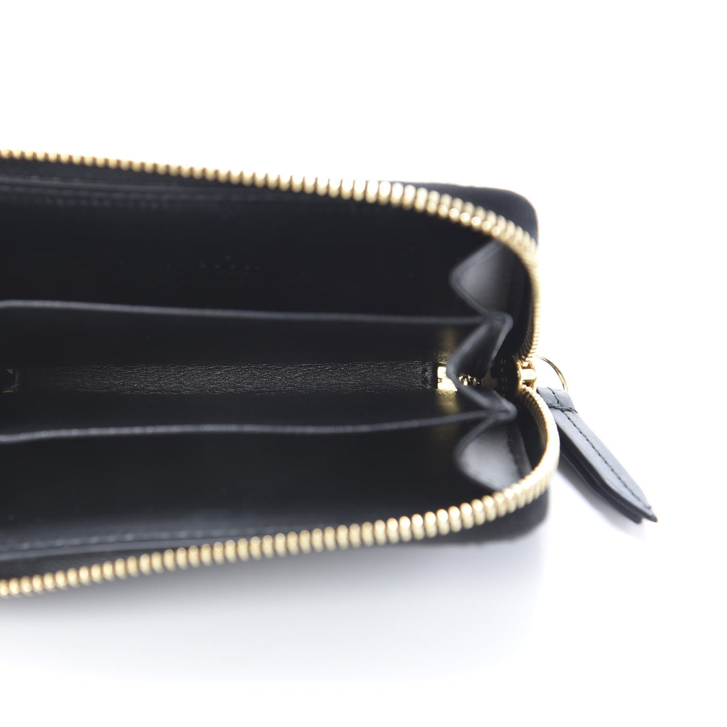 Guccissima Zip Around Card Case Black
