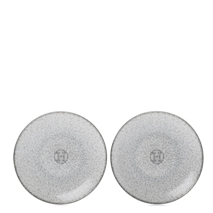 Hermes Porcelain Mosaique Au 24 Bread And Butter Plate Set of 2 1 of 6