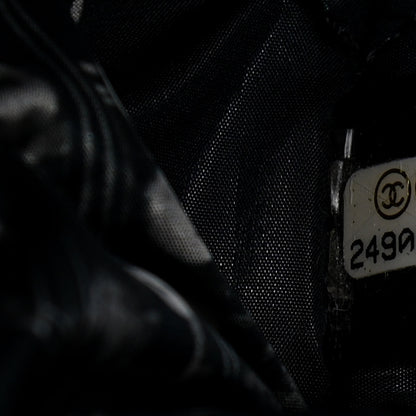Chanel Aged Calfskin Chevron Small Big Bang Hobo Black 6 of 10