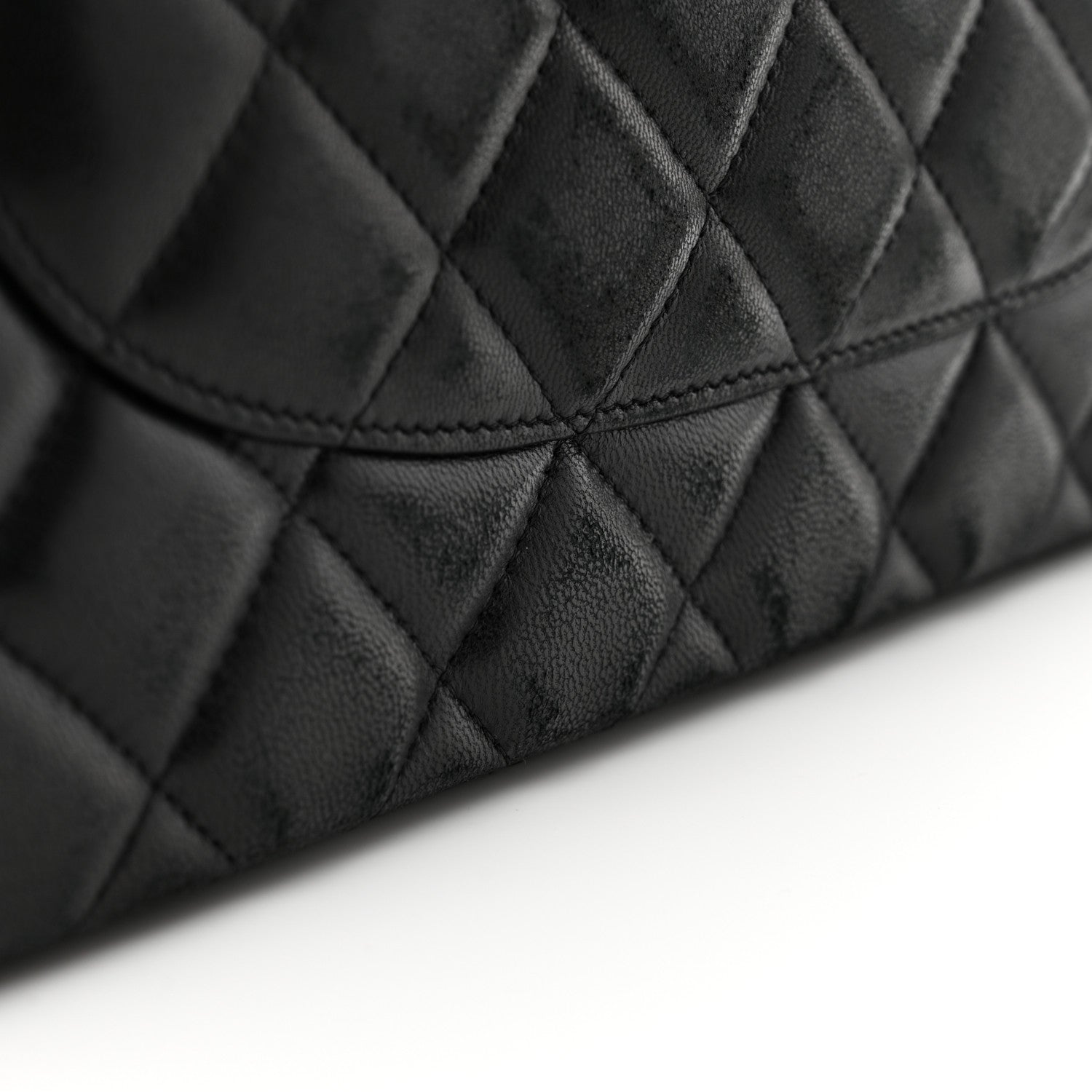 Chanel Lambskin Quilted Jumbo Double Flap Black 16 of 17
