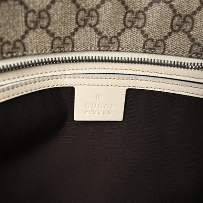 Gucci GG Supreme Monogram Medium Zippered Shopping Tote Off White 6 of 10