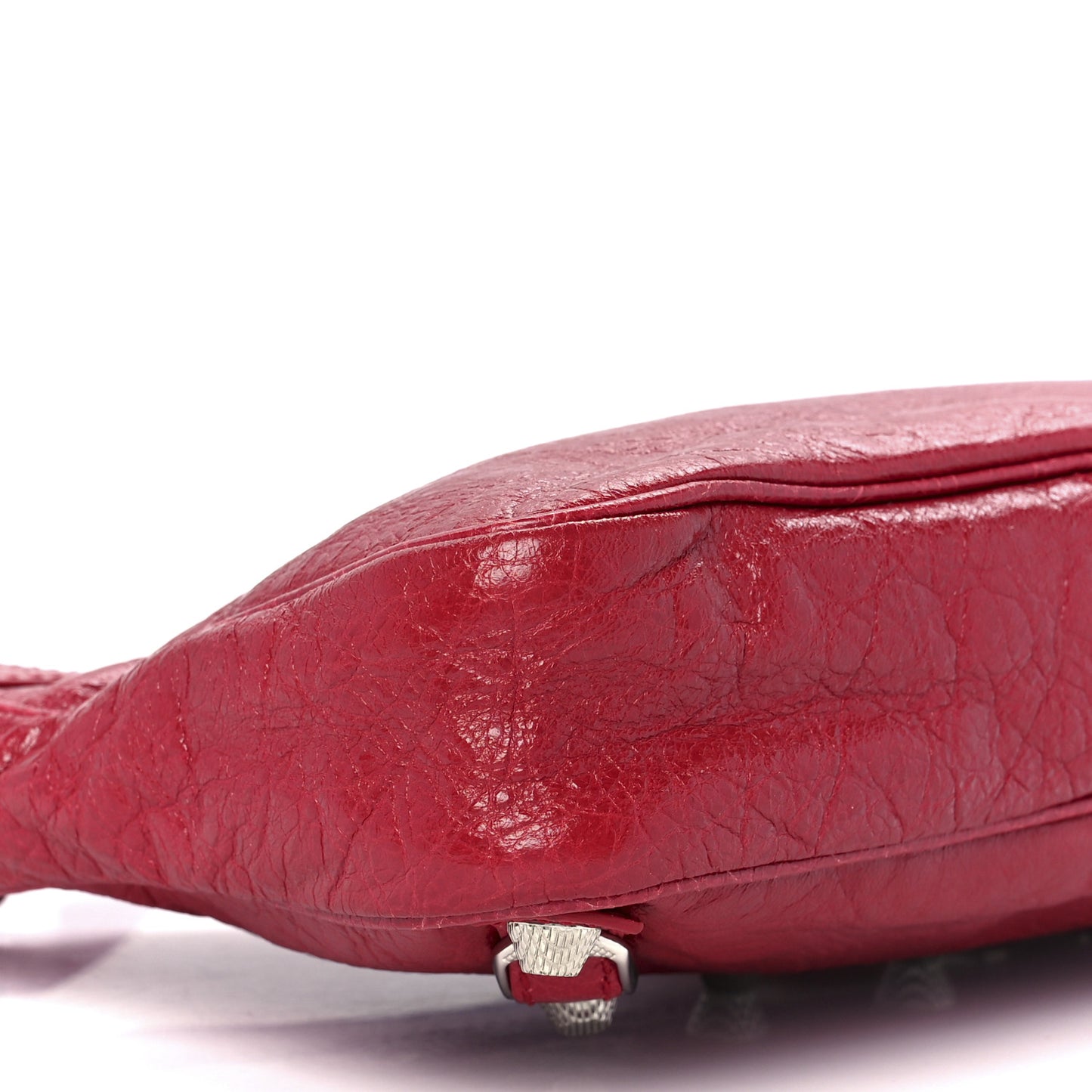 Agneau Giant 12 Silver Hardware Hip Rouge Sapphire